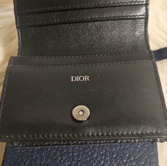 AUTHENTIC DIOR OBLIQUE COMPACT WALLET (full inclusion) - Picture 3 of 8